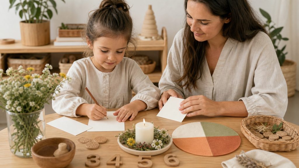 Plantillas Montessori para cumpleaños con fotos y línea del tiempo de vida